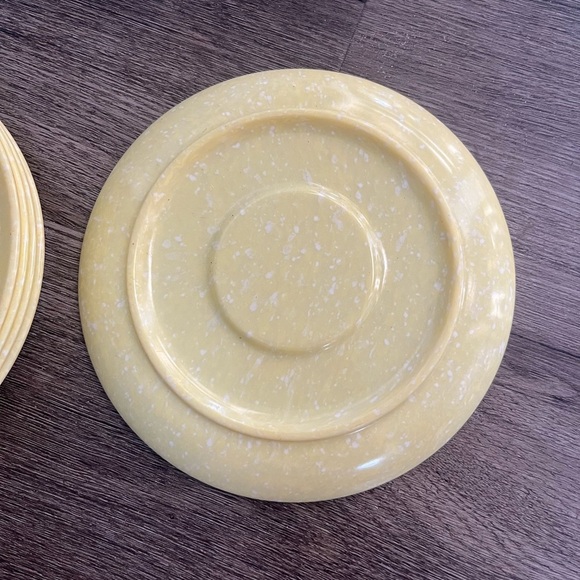 Elegant Yellow Ceramic Saucer - Picture 2 of 2